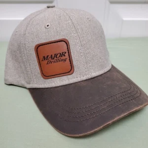 MAJOR DRILLING Dri-Duck Wildwood Hat Oatmeal/Beige PU Leather Logo Patch, Mining - Picture 1 of 11