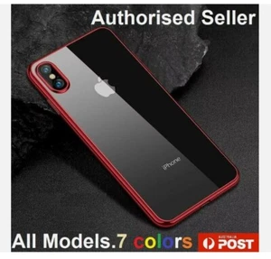 for Apple iPhone 6 7 8 X XR XS 11 12 Pro Max Shockproof Clear Bumper Case Cover - Picture 1 of 31