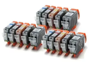 CLI-8 + PGI5BK - 15 Compatible Printer Ink Cartridges CL18 / PG15 - Picture 1 of 1