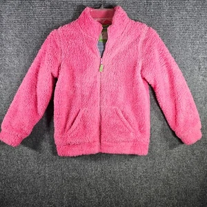 Mini Boden Solid Pink Fleece Zip Up Jacket Size 11-12y - Picture 1 of 5