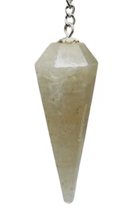 Péndulo de cristal radiestesia Preciolita verde - Imagen 1 de 7