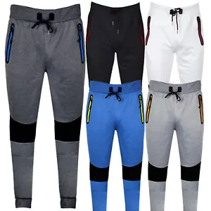 Mens Jogger Sweatpants Casual Tapered Sports and Active Athletic Pants Comfort - Picture 1 of 28