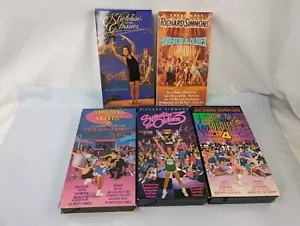 Richard Simmons 5 VHS lot Sweatin to the Oldies 1234 Stretchin to Classics - Picture 1 of 6