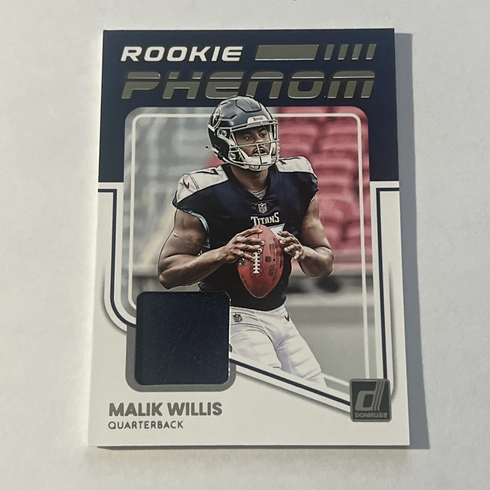2022 Donruss Malik Willis Rookie Phenom Jersey Relic RC - Image 1 of 1