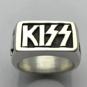 ANELLO BACIO MJG ARGENTO STERLING. TAGLIA 10. BIKER. LETTORE CHITARRA. - Foto 1 di 4