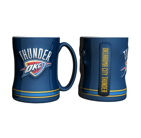 Oklahoma City Thunder Boelter NBA Relief Coffee Mug 14oz FREE SHIP!! Cover