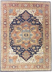 Extra Large Farmhouse Dining Room Decor 10X14 Heriz Serapi Oriental Rug Carpet