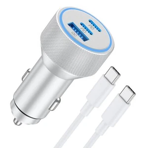iPhone 15/15 Pro Max Car Charger 67W 3-Port Fast USB C Car Charger Power Ciga... - Picture 1 of 7