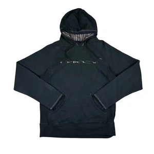 Vintage Oakley Hoodie Black Spellout Logo - Picture 1 of 6