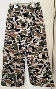 Athletech Boys Size M (8) Camo Snow Pants Lined Water Resistant Outdoor wear - Picture 1 of 7