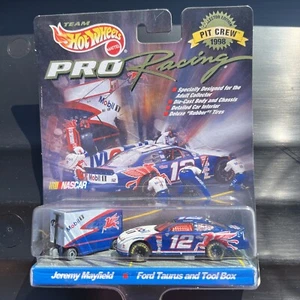 Nascar Hot Wheels 1:64 1998 Pit Crew Jeremy Mayfield #12 Pro Racing Car Tool Box - Picture 1 of 6