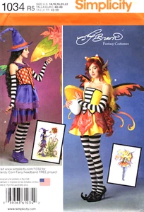 Caramelo Maíz Hada y Bruja Hada Simplicidad Disfraces Patrón 1034 Amy Brown 14-22 - Imagen 1 de 2