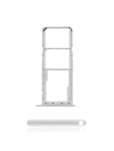 Replacement Dual Sim Card Tray Compatible For Samsung A11 (A115 / 2020) - White - Picture 1 of 5