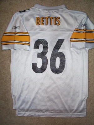 Camiseta deportiva Reebok Pittsburgh Steelers Jerome Bettis NFL jóvenes niños niños (L-LG-GRANDE) Foto 1 de 2