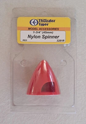 Nylon Spinner for Airplane 1 - 3/4" (45mm) Red - Thunder Tiger 3281R - Image 1 of 2