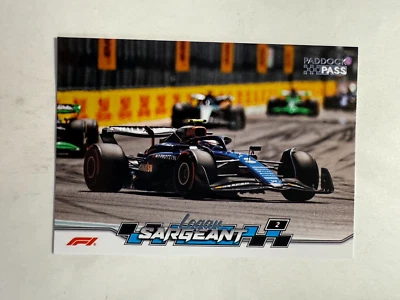 Logan Sargeant 2024 Topps Paddock Pass Formula 1 #50 Card - Image 1 of 4