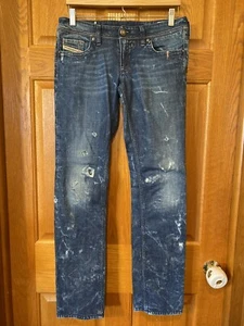 Pantalones de mezclilla rectos desgastados CA12 Diesel Lowky para mujer 28x32 - Imagen 1 de 4