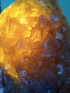 Yellow Fluorite XiaHuangPu Mine Chenzhou Hunan Province China Amazing structure! - Picture 1 of 10