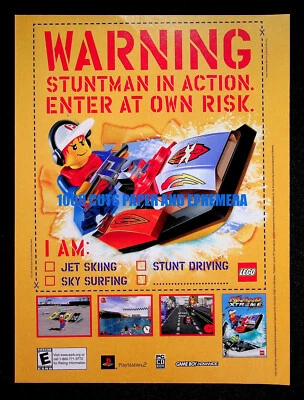 Lego Island Xtreme Stunts PlayStation 2 Game 2002 Print Magazine Ad Poster - Image 1 of 2
