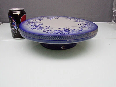 LOT 40 -GRES D'ALSACE -  DANY TONIN - GRANDE ASSIETTE REHAUSSEE-PLAT A GATEAU - Photo 1/4