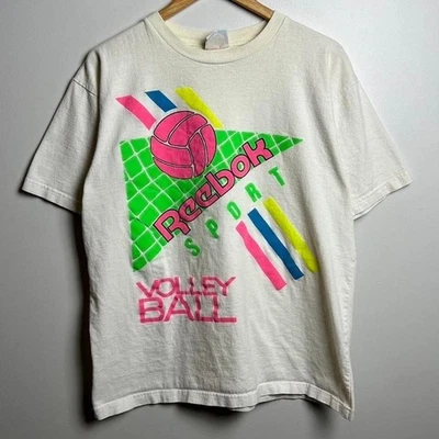 Camiseta de vôlei esportiva vintage Reebok - Imagem 1 de 4
