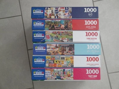 PUZZLE MONTAÑA BLANCA 1.000 PIEZAS PUZZLE SET DE 6 PUZZLES DIFERENTES Foto 1 de 4