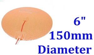 Termistor redondo circular 3D cama térmica silicona 6" 150mm 100W 300W 3M - Imagen 1 de 12