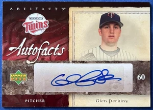 GLEN PERKINS Autograph 2007 Upper Deck Artifacts Autofacts #AU-GP Auto, MN Twins - Picture 1 of 3