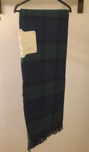 Nido Notte Italia Green Tartan Plaid 51 x 67 Inch Throw Blanket New with Tags - Picture 1 of 7