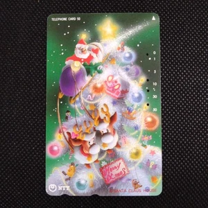 Tarjeta Telefónica SANTA CLAUSS Retro NTT De Colección Usada De Japón Rara No.O664 - Imagen 1 de 4