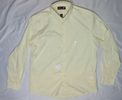 CAMISA HOMBRE J. FERRAR L 16-16 1/2 34-35 AMARILLA DOBBY PENNEY JCP STRETCH OXFORD NUEVA Foto 1 de 4