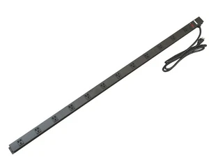 4ft 12 Outlet 49INCH Heavy Duty Power Bar Strip  Black - Picture 1 of 2