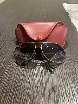 Auténticas gafas de sol Ray-Ban RB 3267 003/8G plateadas con estuche rojo Foto 1 de 4