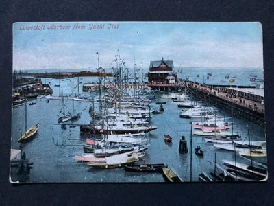 The Harbour from Yacht Club Lowestoft Suffolk Vintage Postcard E25 - Image 1 of 2