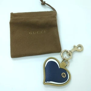 Authentischer Gucci ineinandergreifendes Herz Schlüsselanhänger Taschenanhänger Silber Italien - Bild 1 von 14