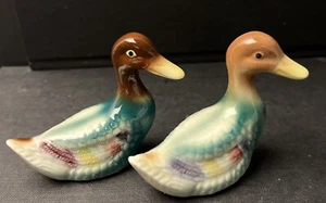 Vintage 1960's Colourful Ducks Japan S&P Salt & Pepper Shaker Set B34 - Picture 1 of 4