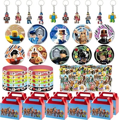 Bloques de robots suministros de fiesta, 80 piezas caja de arena tema regalos de fiesta para niños suministros Foto 1 de 4