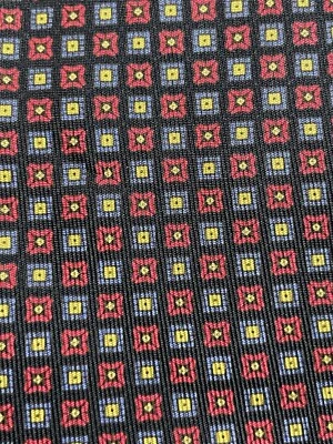 Галстук стойка Leonardo Strelli мужской шеи галстук красный синий желтый Италии 100% шелк 4 X 60 - Изображение 1 из 4