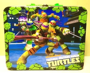 Teenage Mutant Ninja Turtles Embossed Tin Metal Lunchbox - Picture 1 of 7