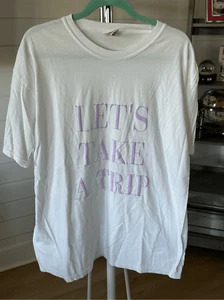 Let’s Take a Trip puff paint Comfort Colors t-shirt sz XL - Picture 1 of 3