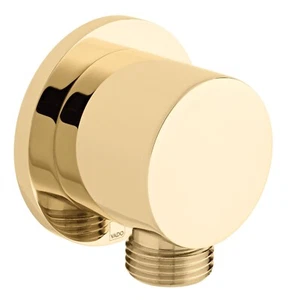 VADO INDIVIDUAL ROUND WALL OUTLET SHOWER ELBOW BRIGHT GOLD IND-OUTLET/RO-BG - Picture 1 of 2