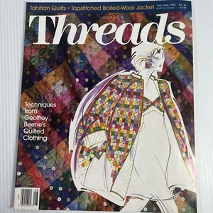 Threads Magazine August 1992 Sewing Crafts - Imagen 1 de 3