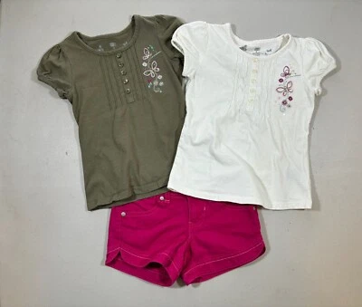 Faded Glory Girl’s 3 Piece Short Set, Size 4/5 - Image 1 of 4