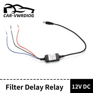 12V Car Power Delay Timer Relay Filter Conversion Adapter For Rear View Camera