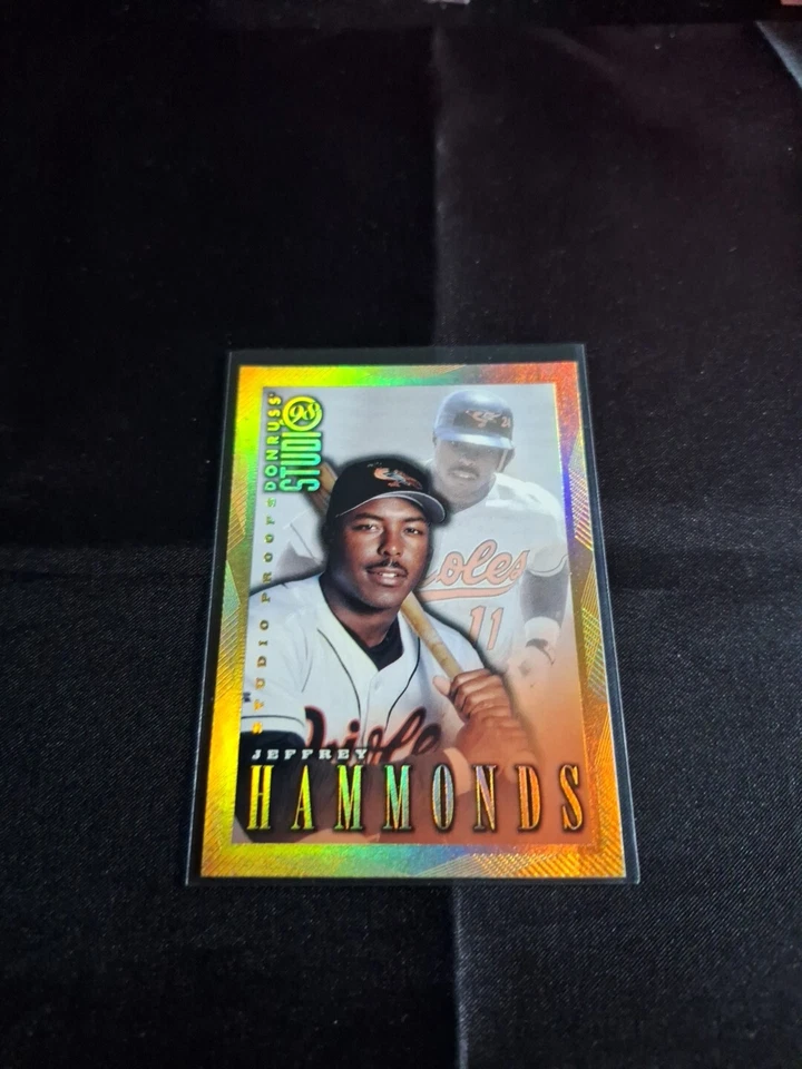 1998 DONRUSS STUDIO GOLD PRESS PROOF SP #51 JEFFREY HAMMONDS #'D 190/300 NRMT-MT - Image 1 of 2