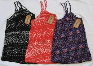 NEW Mudd Swing Tank Crop Top Blouse Girls Plus Size 20 1/2 Black or Coral Orange - Picture 1 of 31