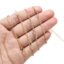 5 meters Gold Plated Stainless Steel Jewelry Making Chain DIY Accessories