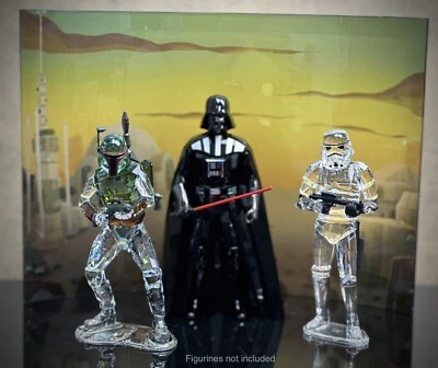 Swarovski Star Wars Boba Fett storm trooper Crystal Display Read Description - Image 1 of 2