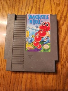 TESTED and WORKING Snake Rattle N Roll NES Nintendo Authentic Cart Tested - Picture 1 of 2