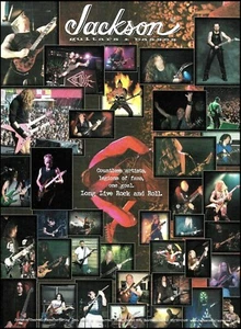 2002 Jackson Custom Shop Guitarras y bajos anuncio original anuncio de guitarra 8x11 - Imagen 1 de 3